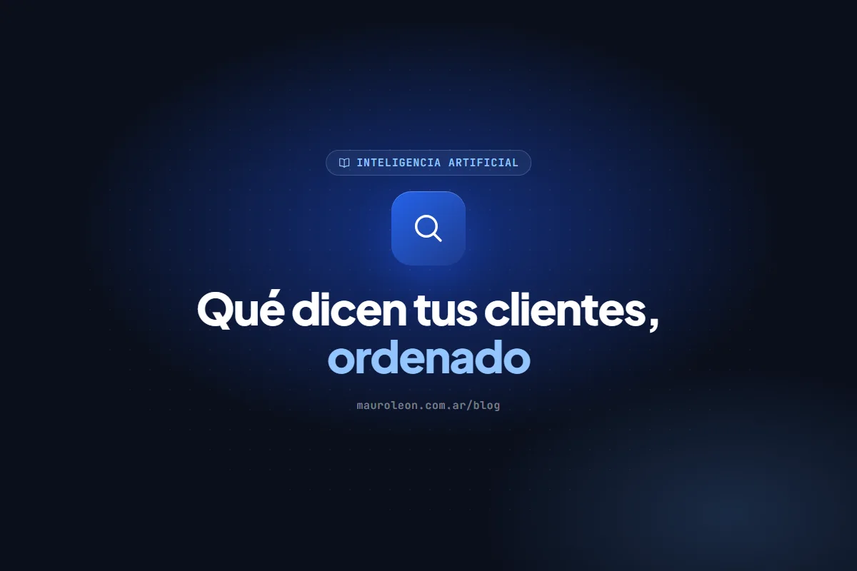 IA para leer cientos de reseñas y comentarios y sacar qué mejorar en tu negocio